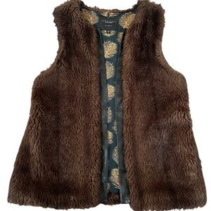Sanctuary Chocolate Faux Fur Women’s Vest